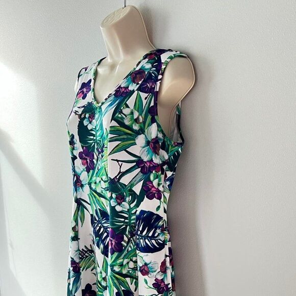 Donna Ricco Multi-Color Floral Sleeveless Dress Size 10 - Picture 3 of 5